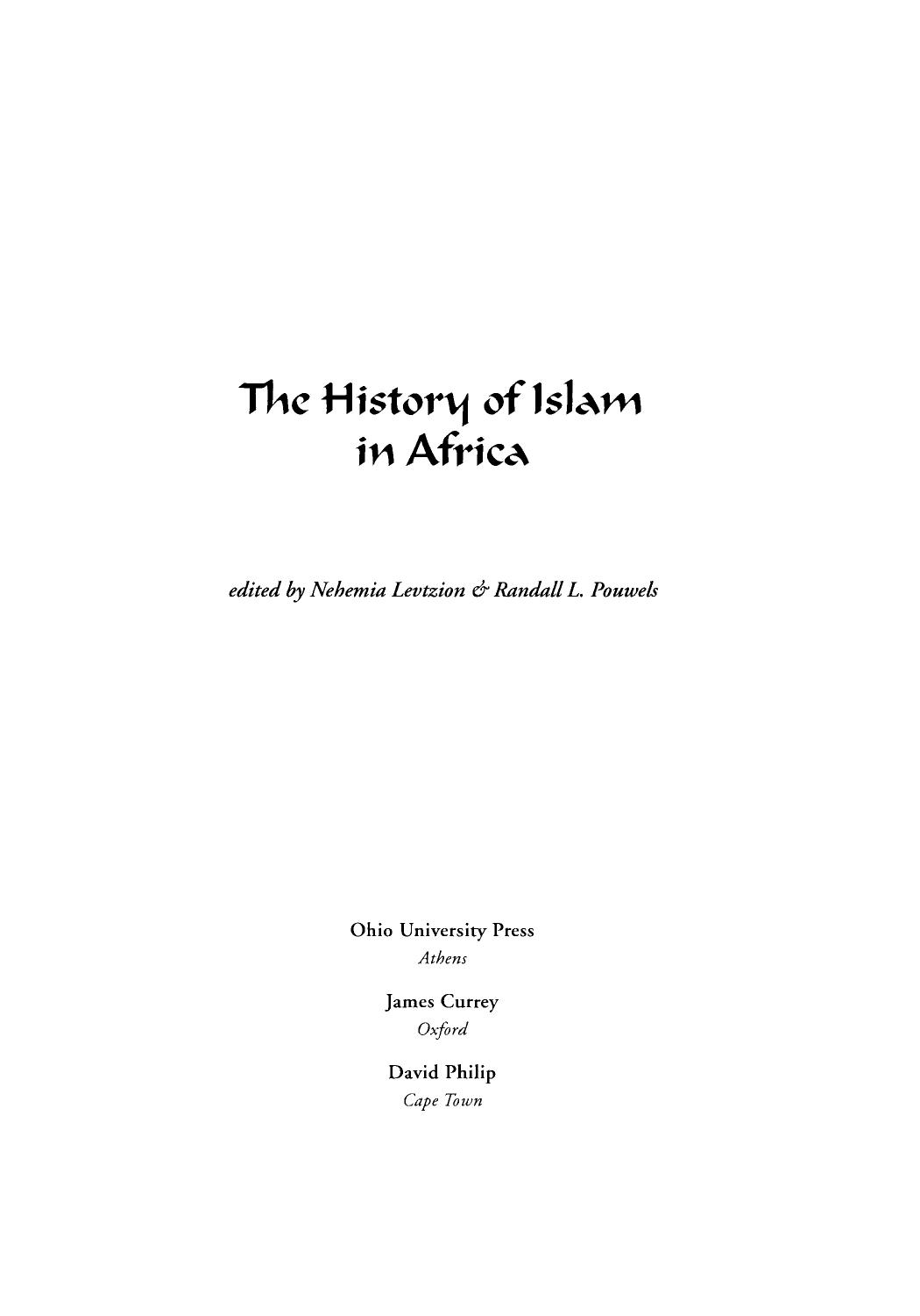 The History of Islam in Africa