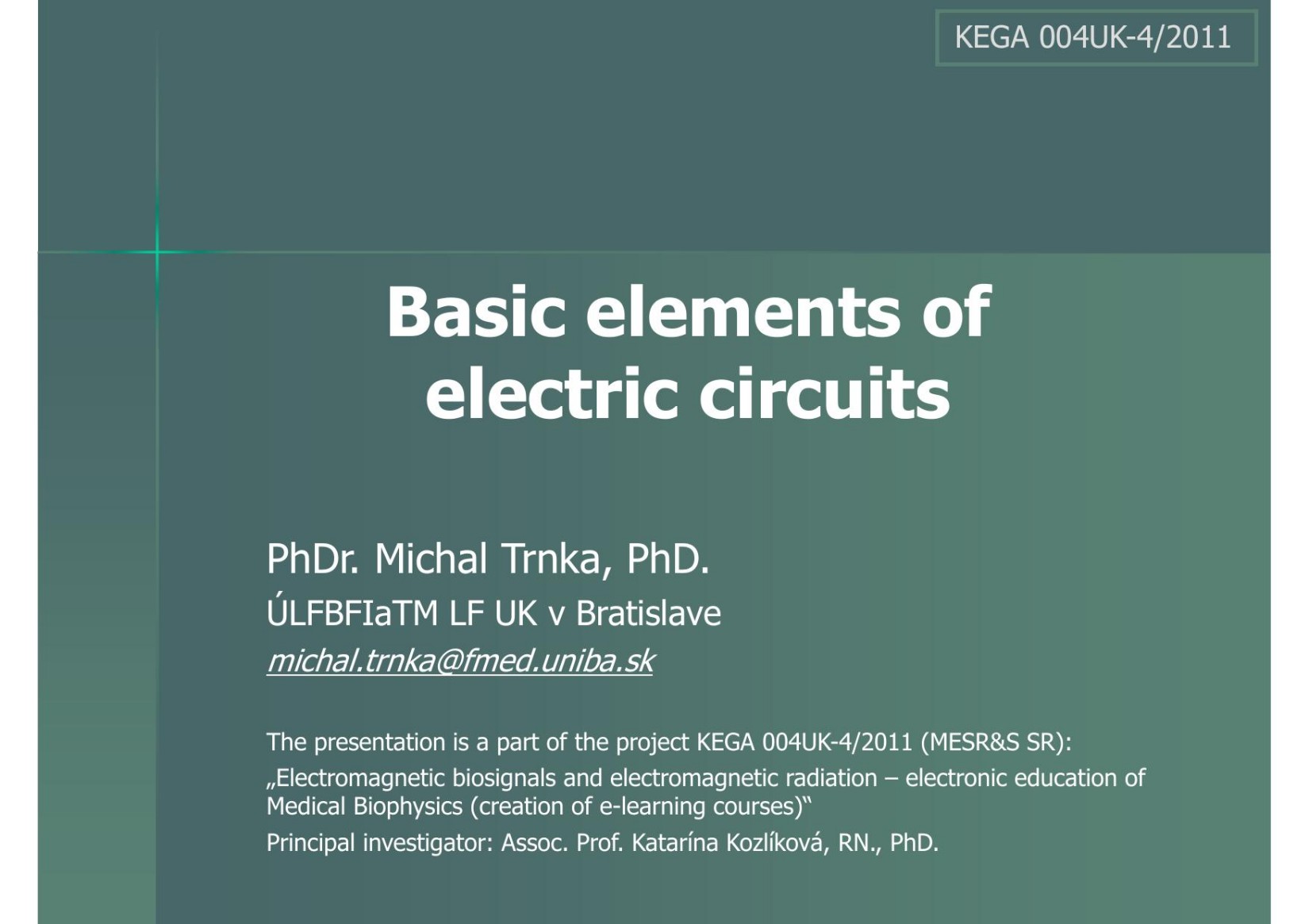 Basic Elements of Electric Circuit