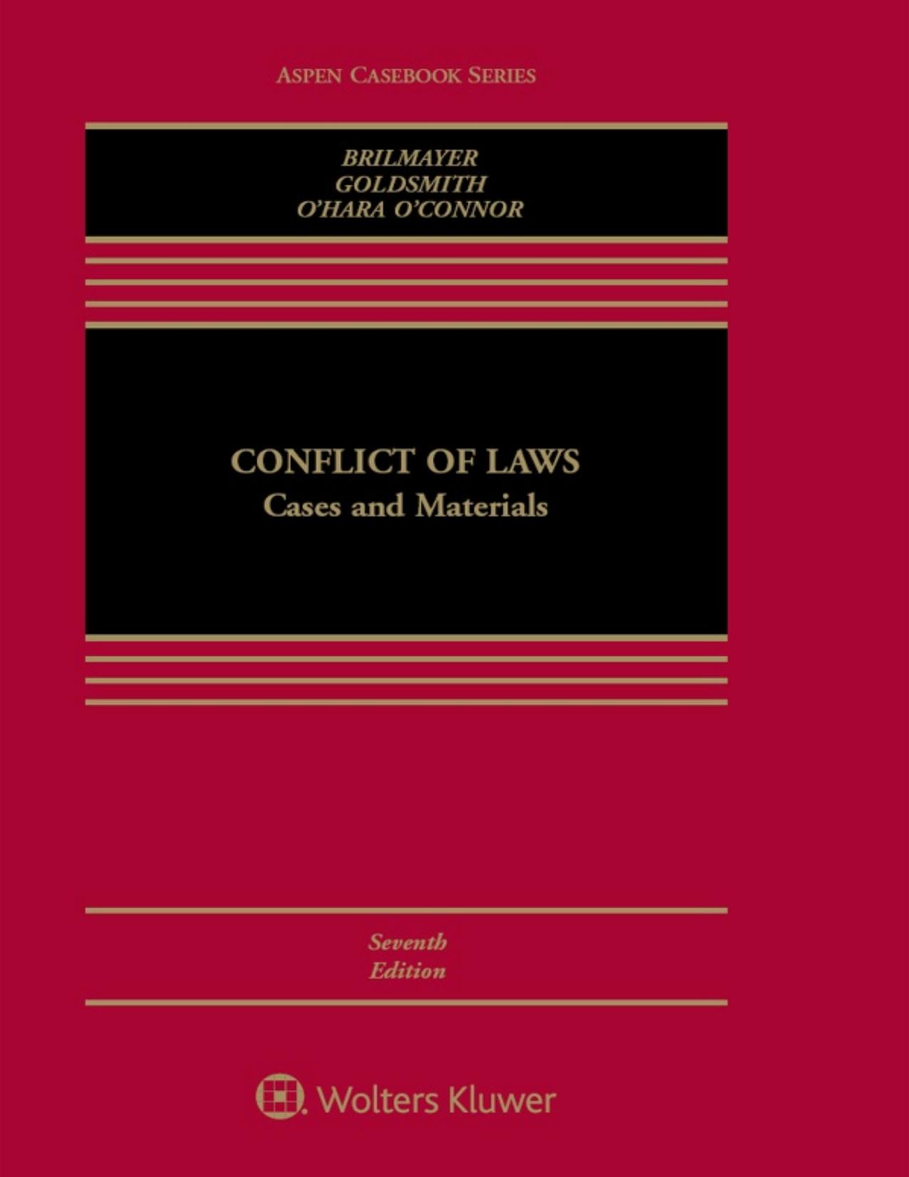 Conflict of laws : cases and materials - PDFDrive.com