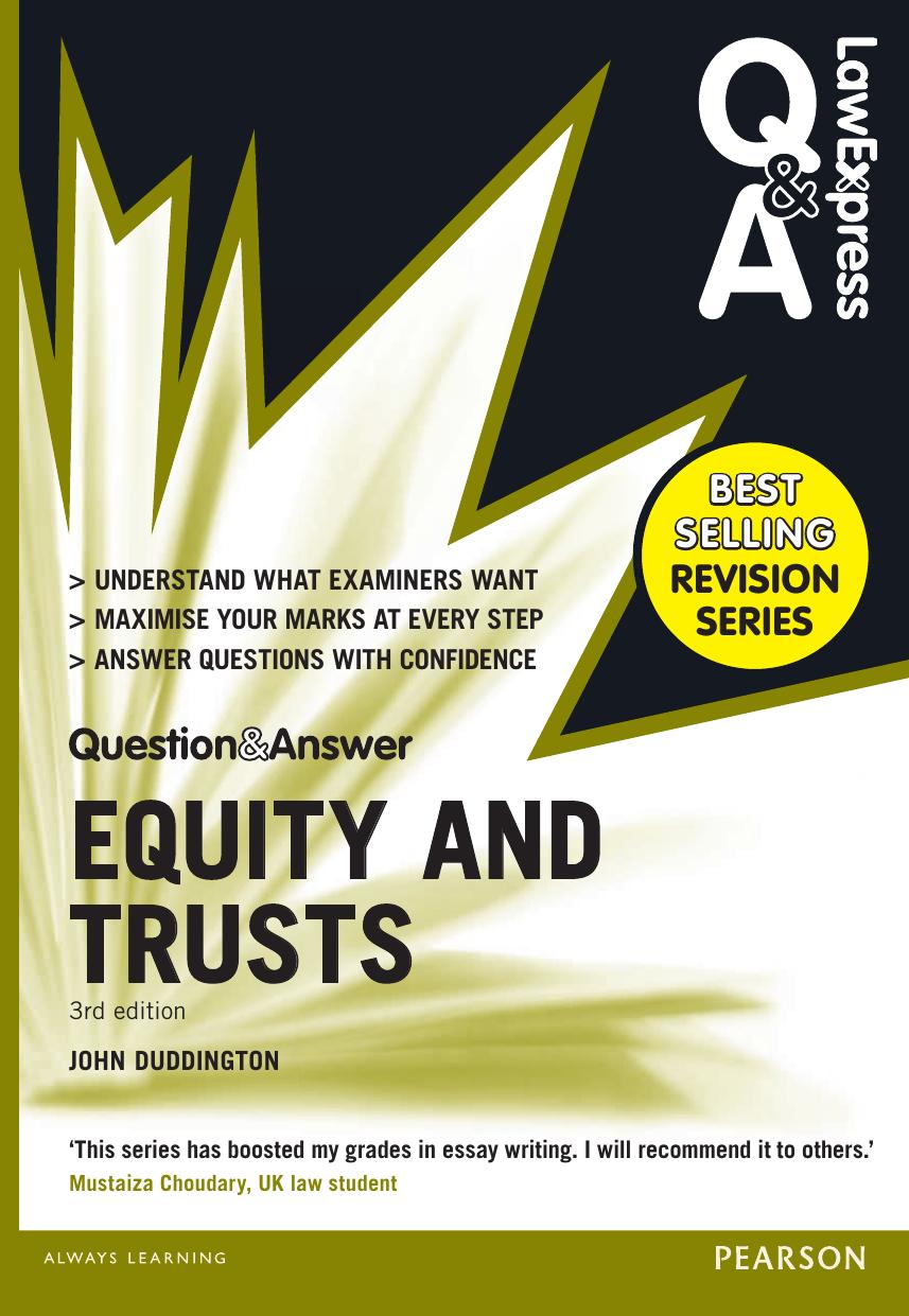 Question&Answer EQUITY AND TRUSTS
