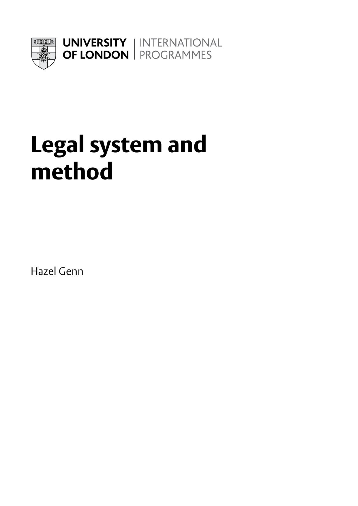 Legal system and method 2016