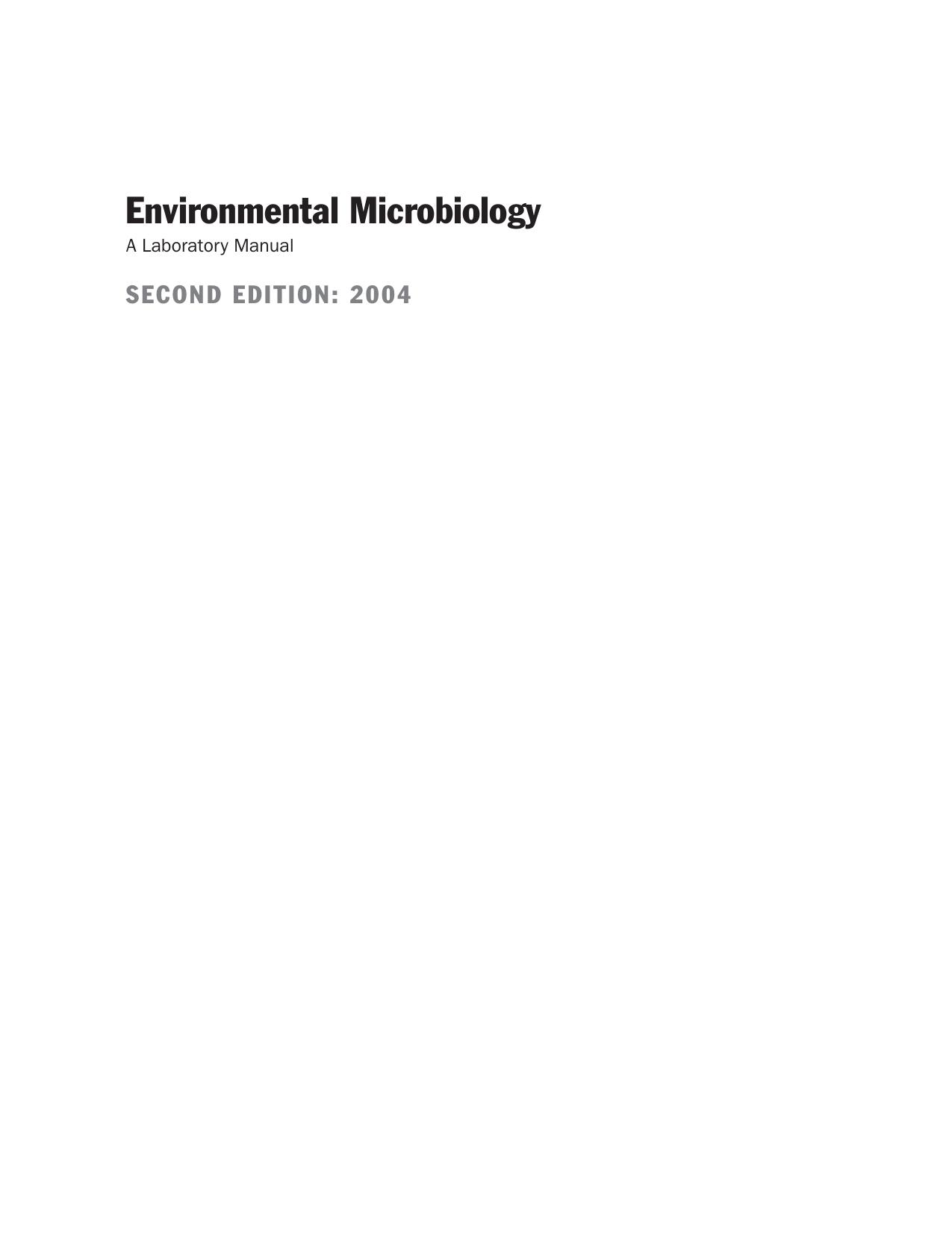 Environmental Microbiology