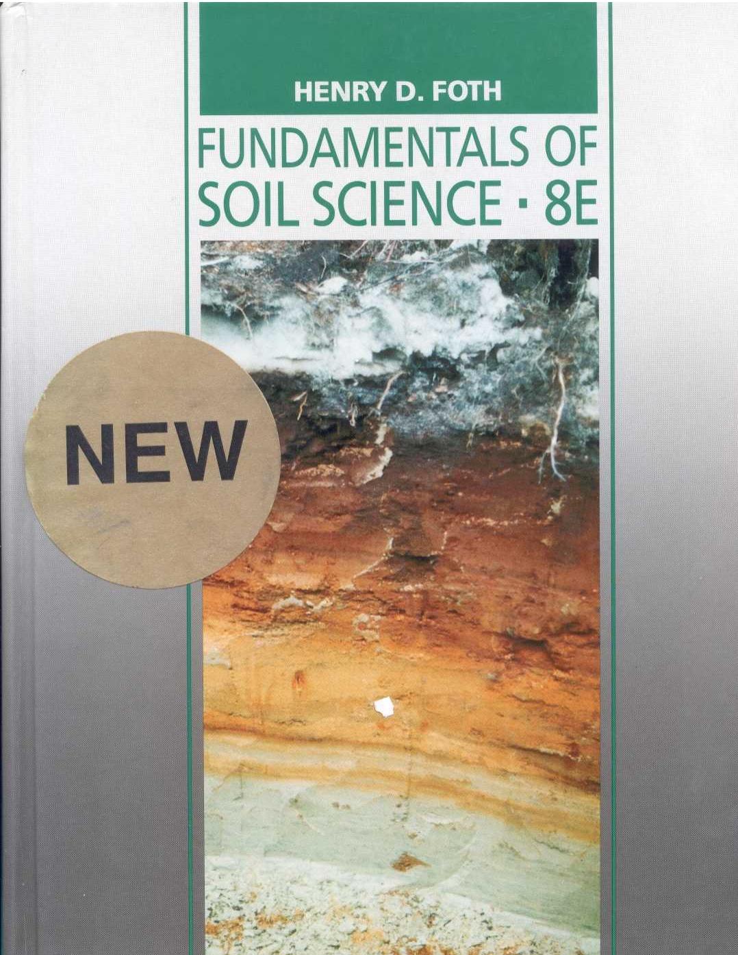 Fundamentals of Soil Science 8th edition (1991)