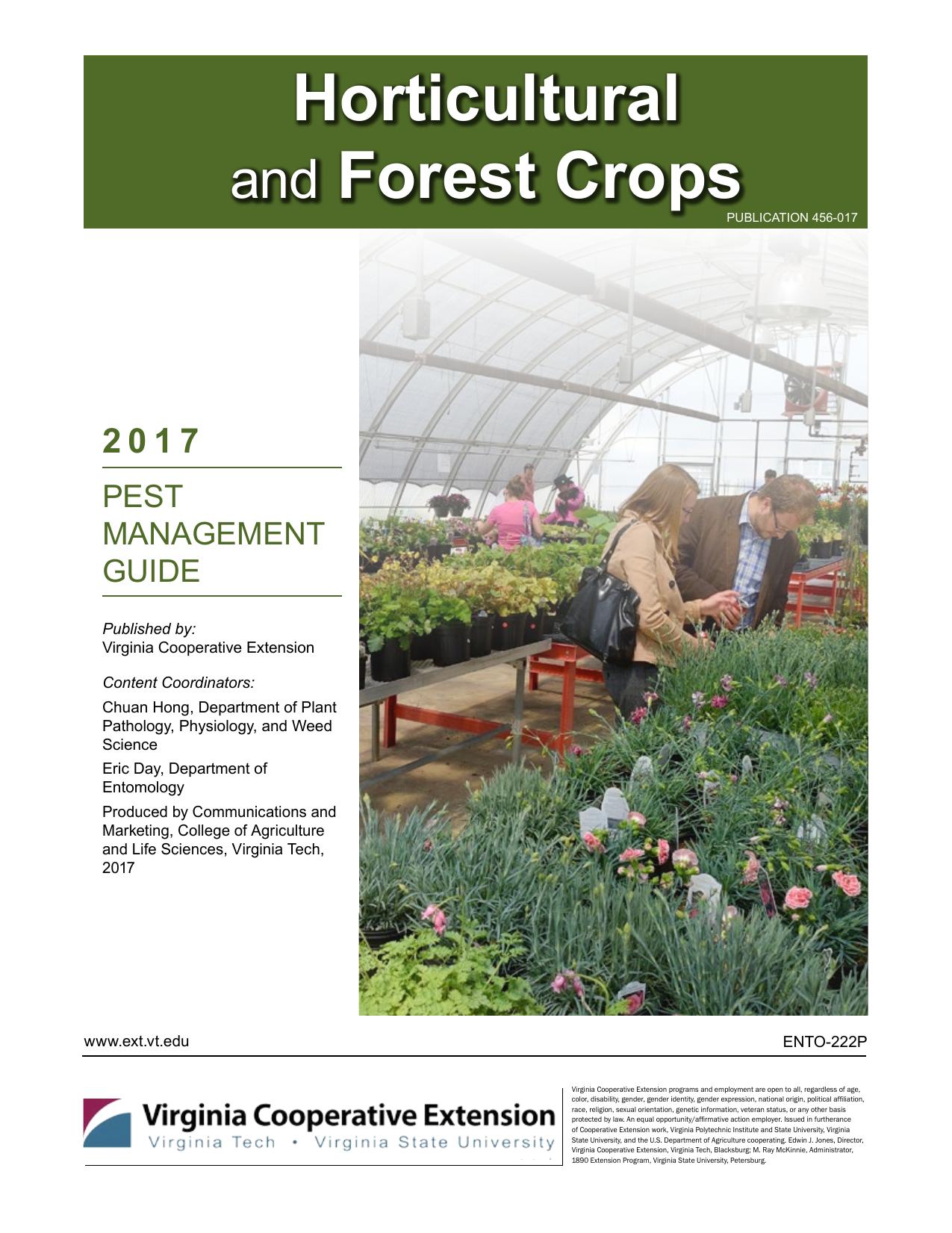 Horticultural and Forest Crops, 2017