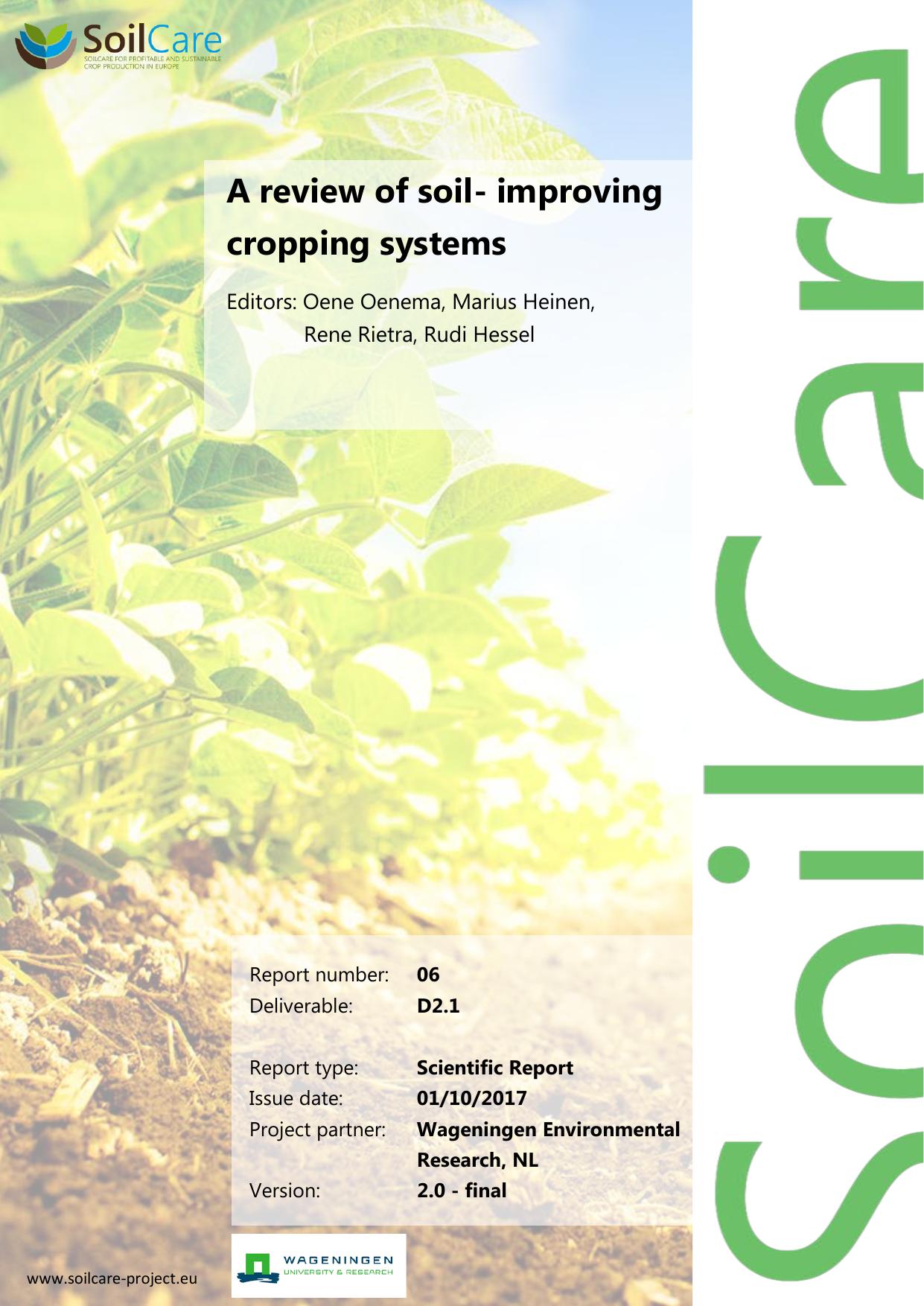 improving cropping systems 2017