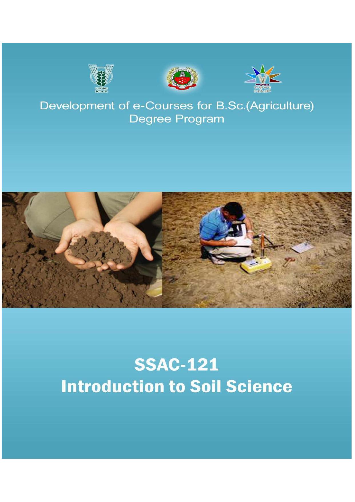 INTRODUCTION TO SOIL SCIENCE
