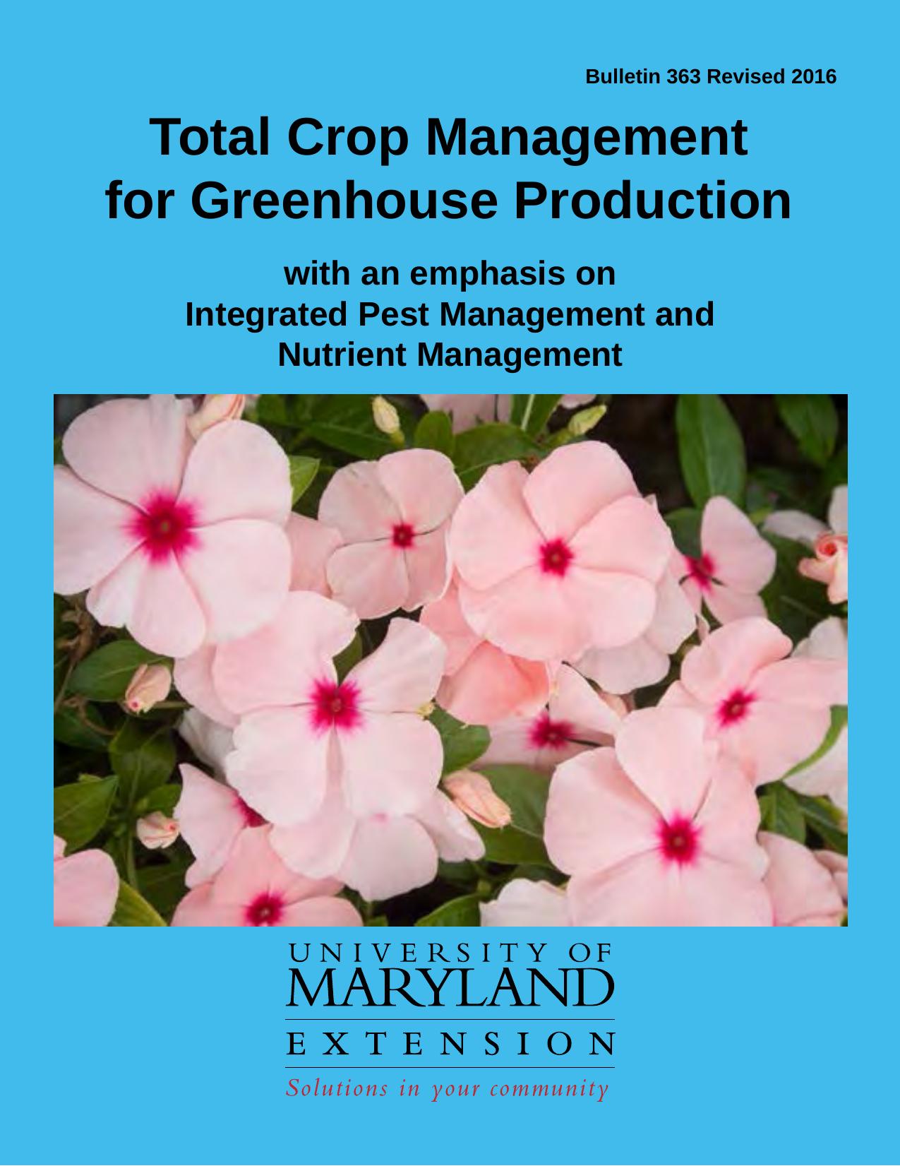 Total Crop Management for Greenhouse Production ( PDFDrive )