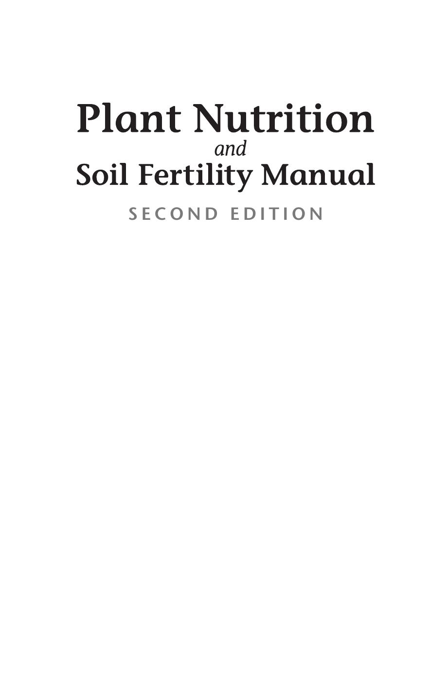 Plant nutrition and soil fertility manual ( PDFDrive ), 2012