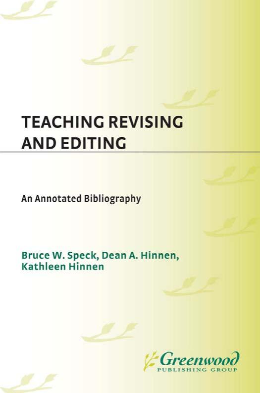 Teaching Revising and Editing