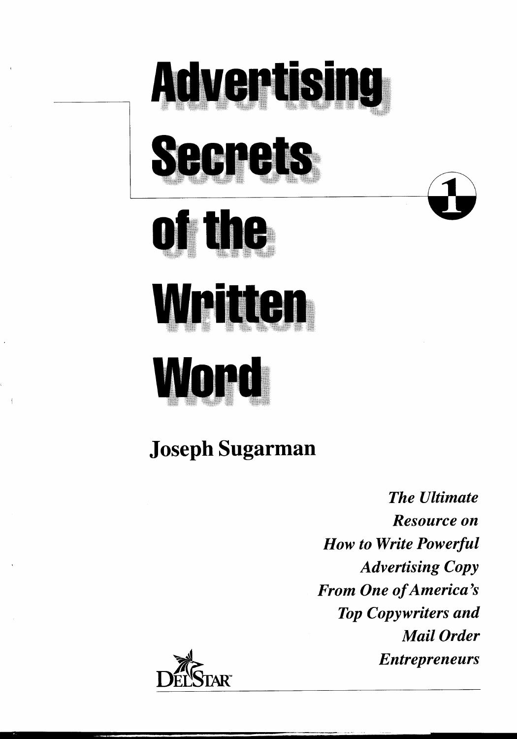 [Hafer D.] Advertising Secrets of the Written Word 1998