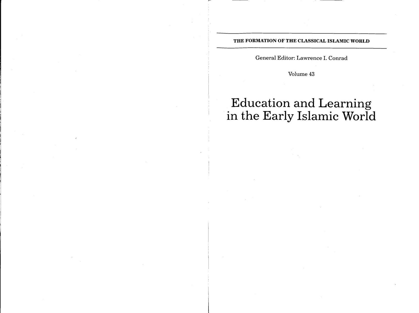 Education and Learning in the Early Islamic World 2012.pdf