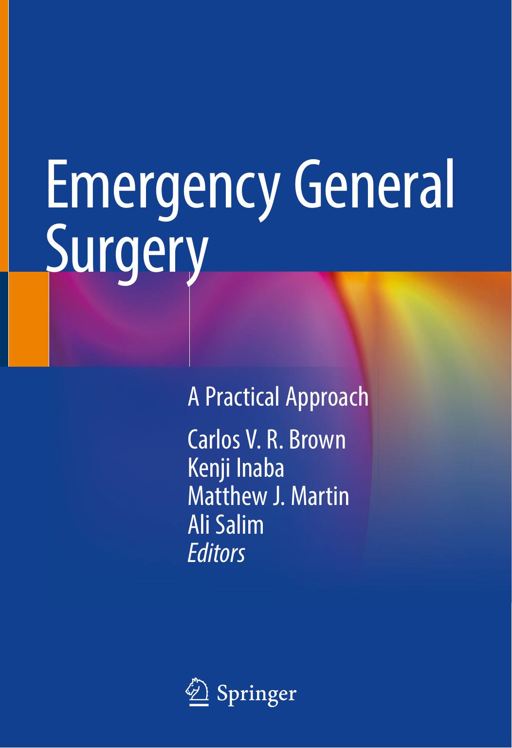 Emergency General Surgery A Practical Approach 2019