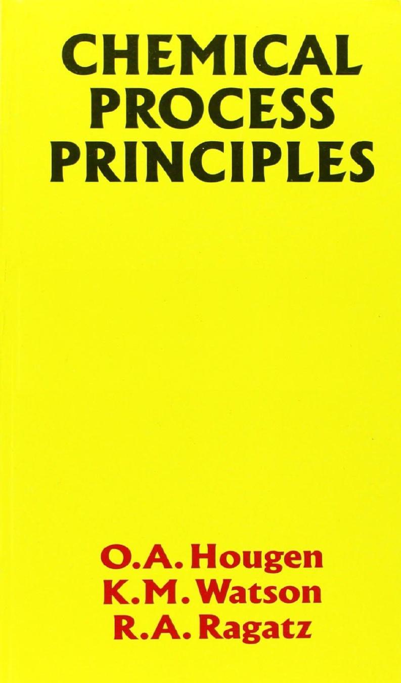 Chemical Process Principles 2016