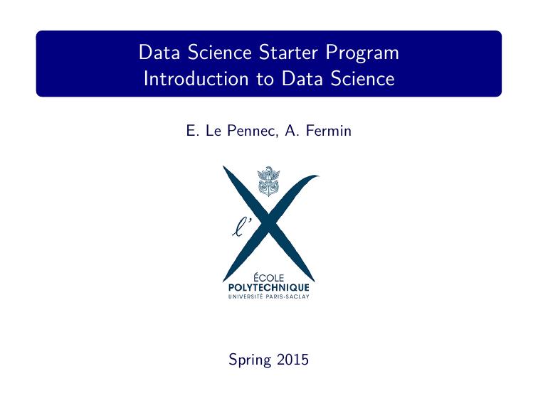 Data Science Starter Program  Introduction to Data Science