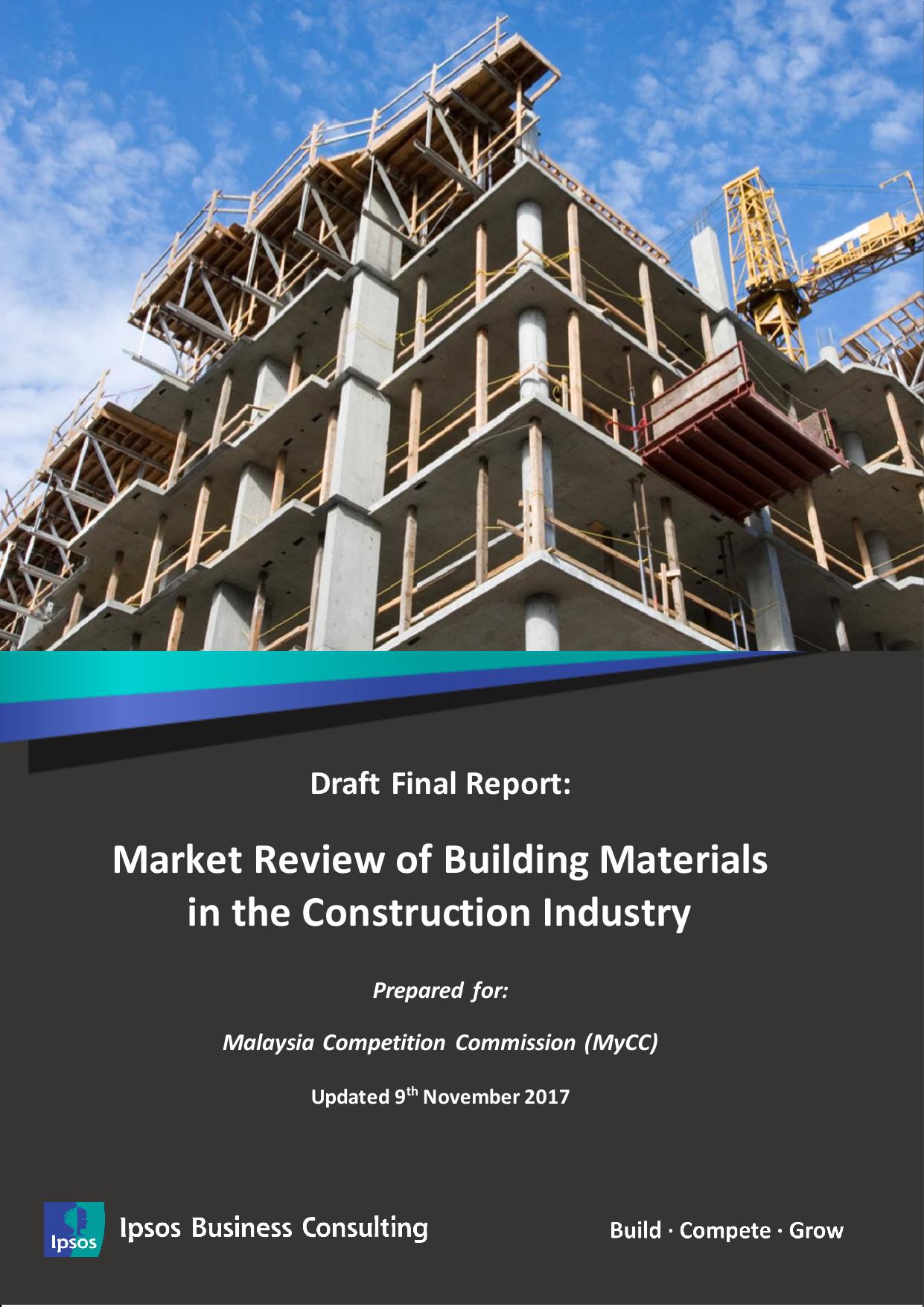 Market Review of Building Materials in the Construction Industry 2017