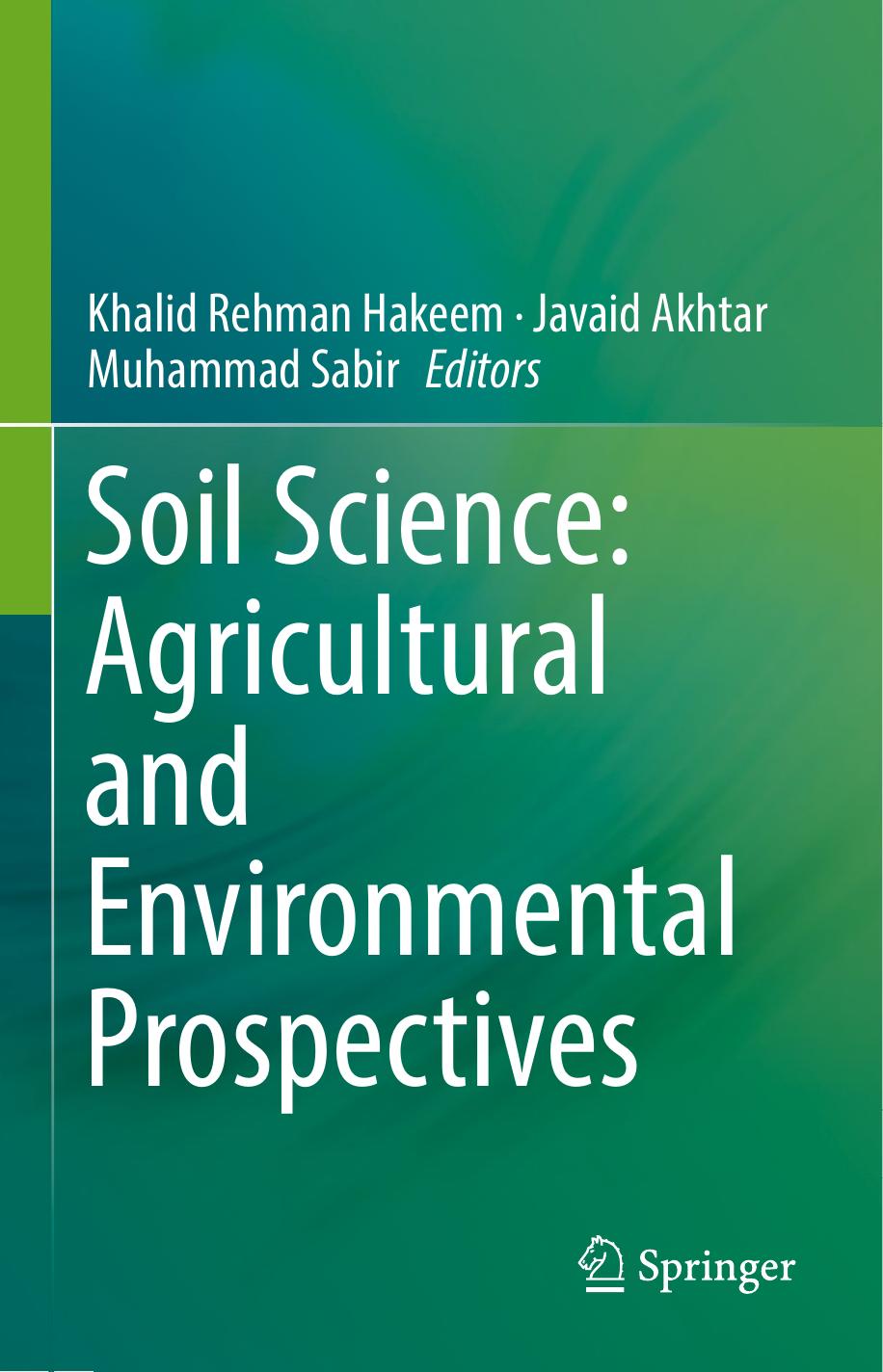 Soil Science Agricultural and Environmental Prospectives  2016