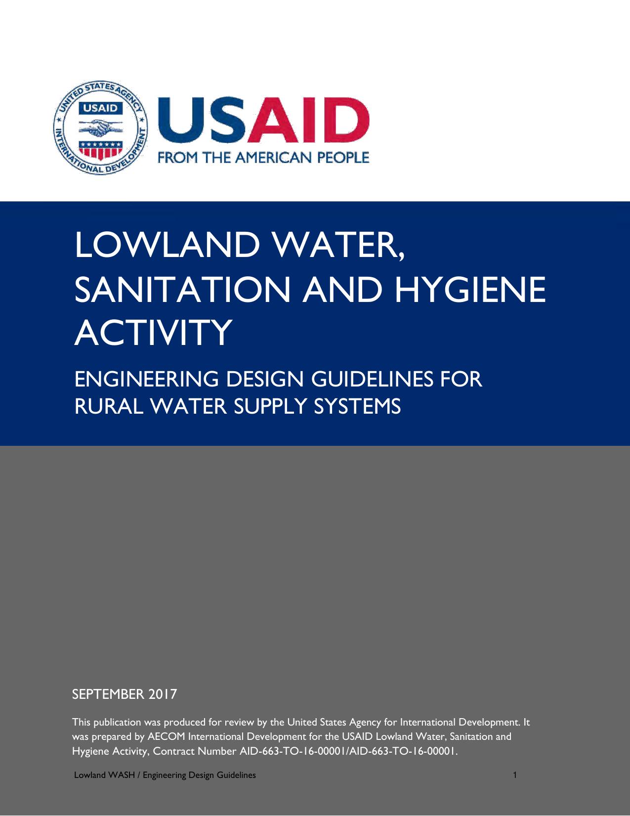 Lowland WASH Eng Design Guidelines Final Oct. 2018
