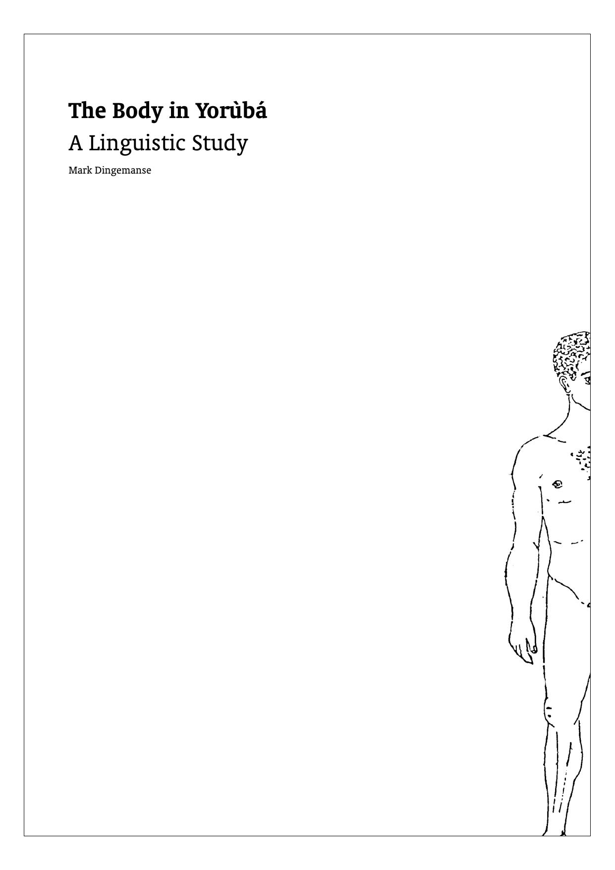 The Body in Yoruba: A Linguistic Study