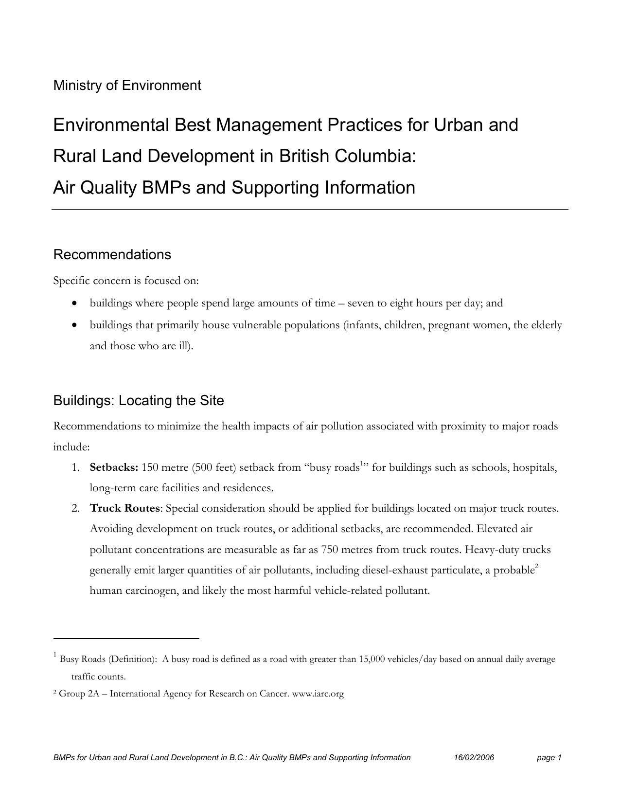 Environmental Best Management Practices for Urban and Rural Land Development in British Columbia