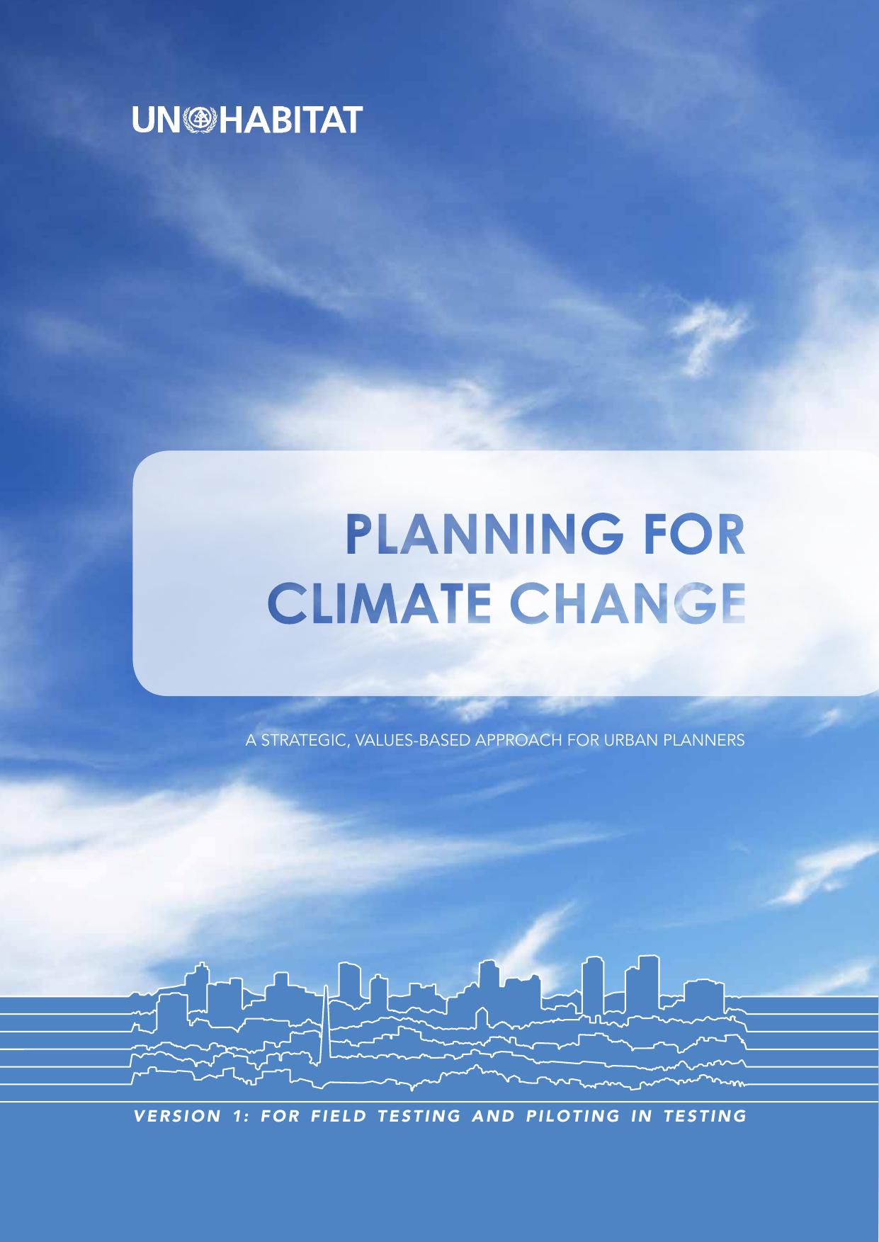 PLANNING FOR CLIMATE CHANGE
