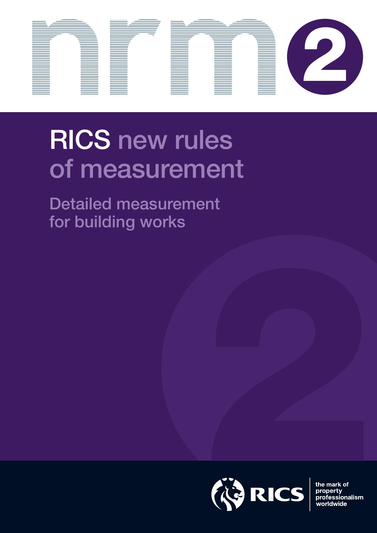 NRM 2: Detailed measurement for building works