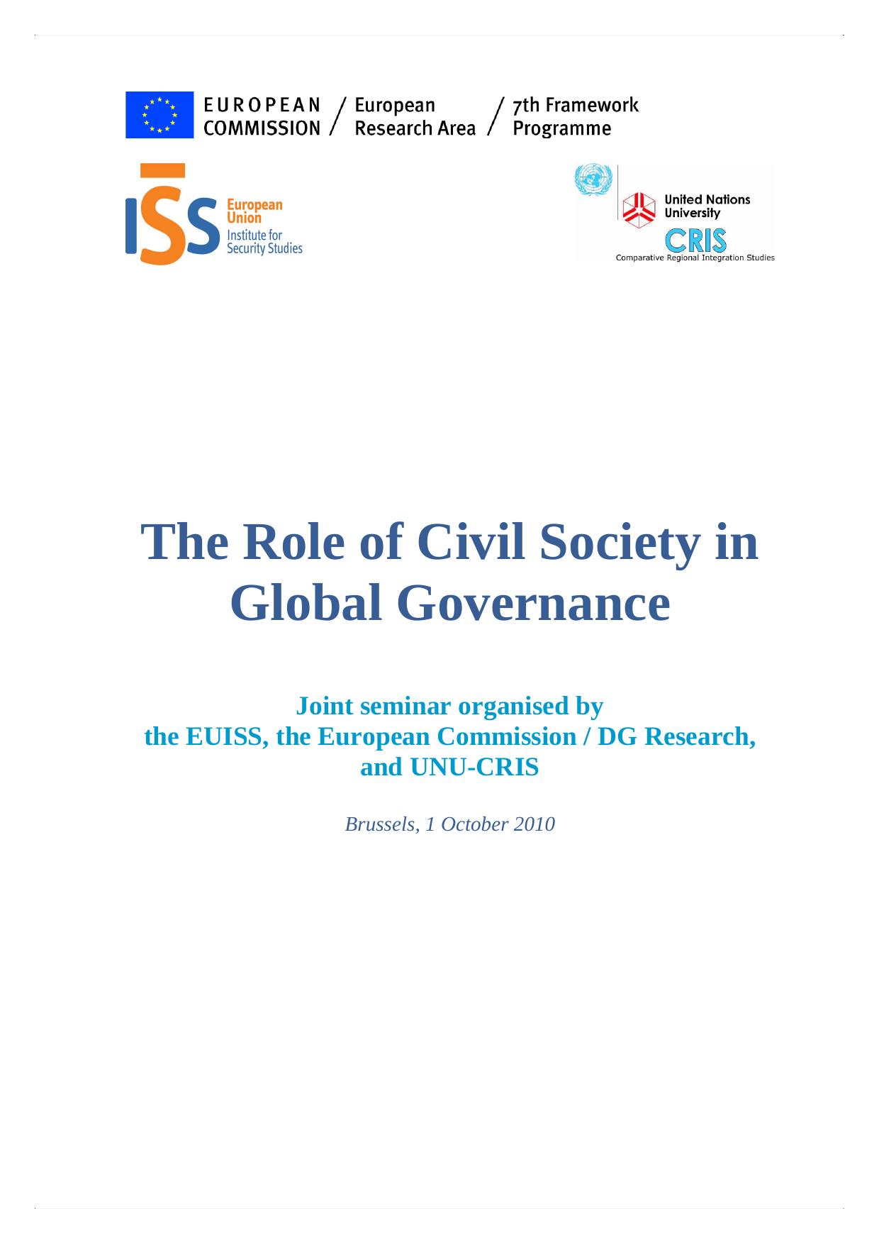 AL The Role of Civil Society in Global Governance.doc