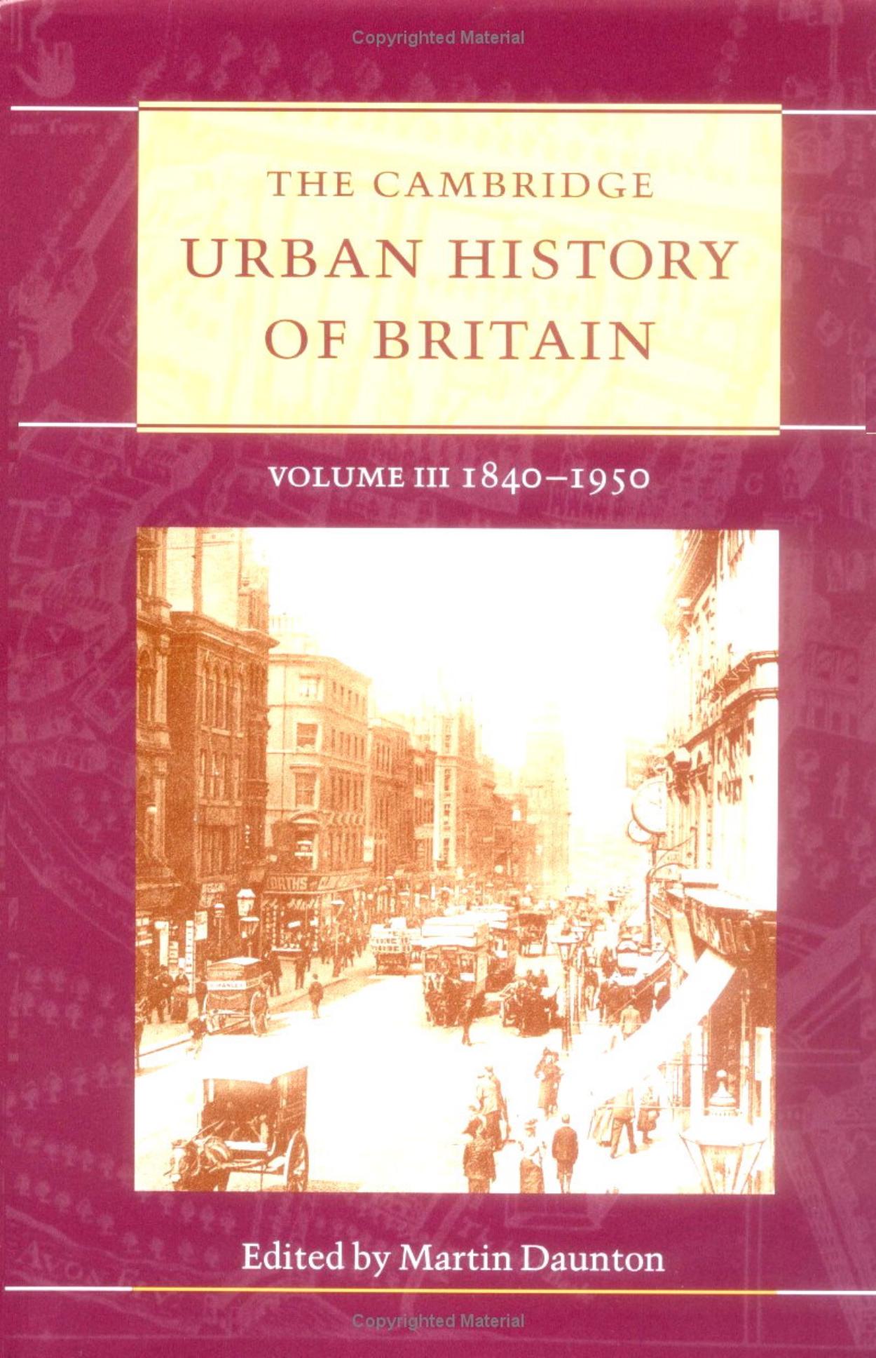 The Cambridge Urban History of Britain Vol 3