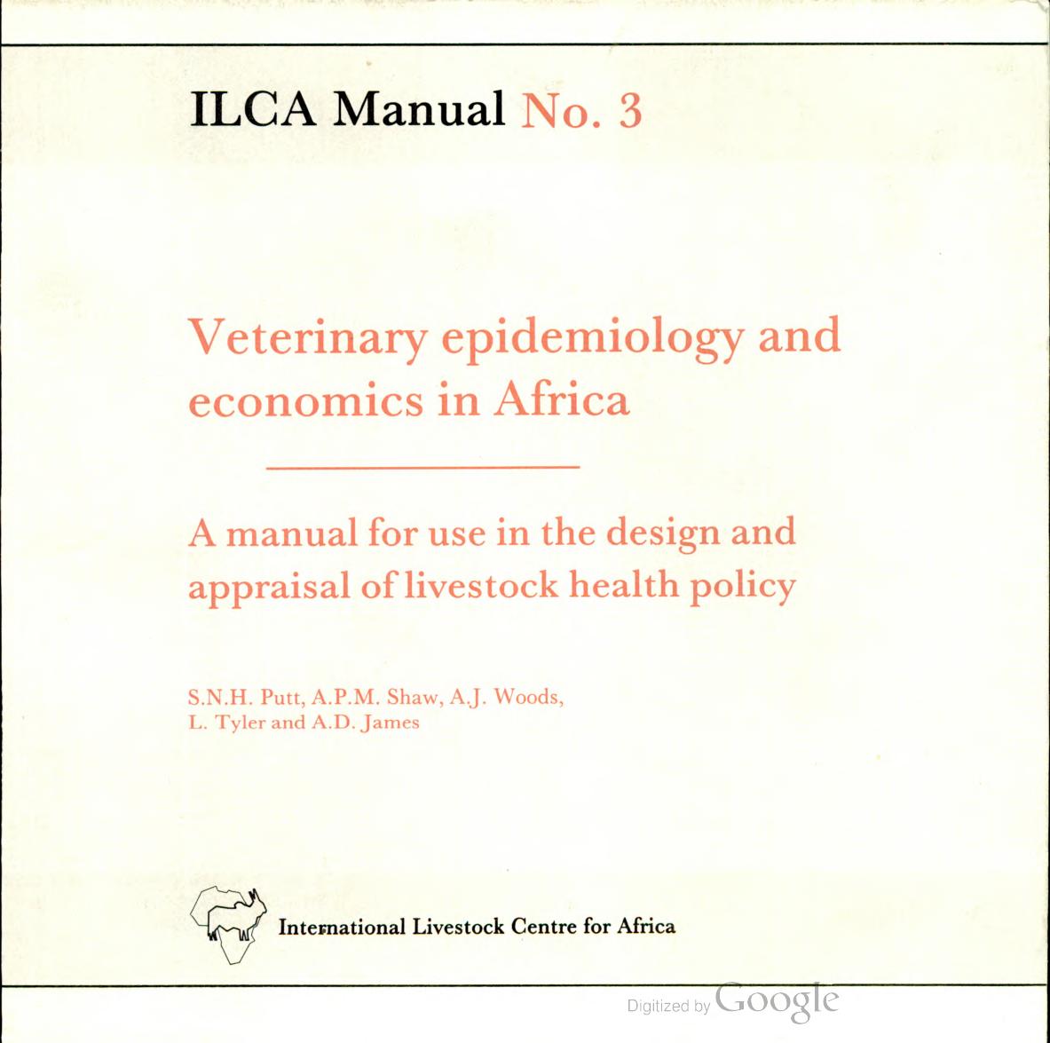 Veterinary Epidemiology and Economics in Africa