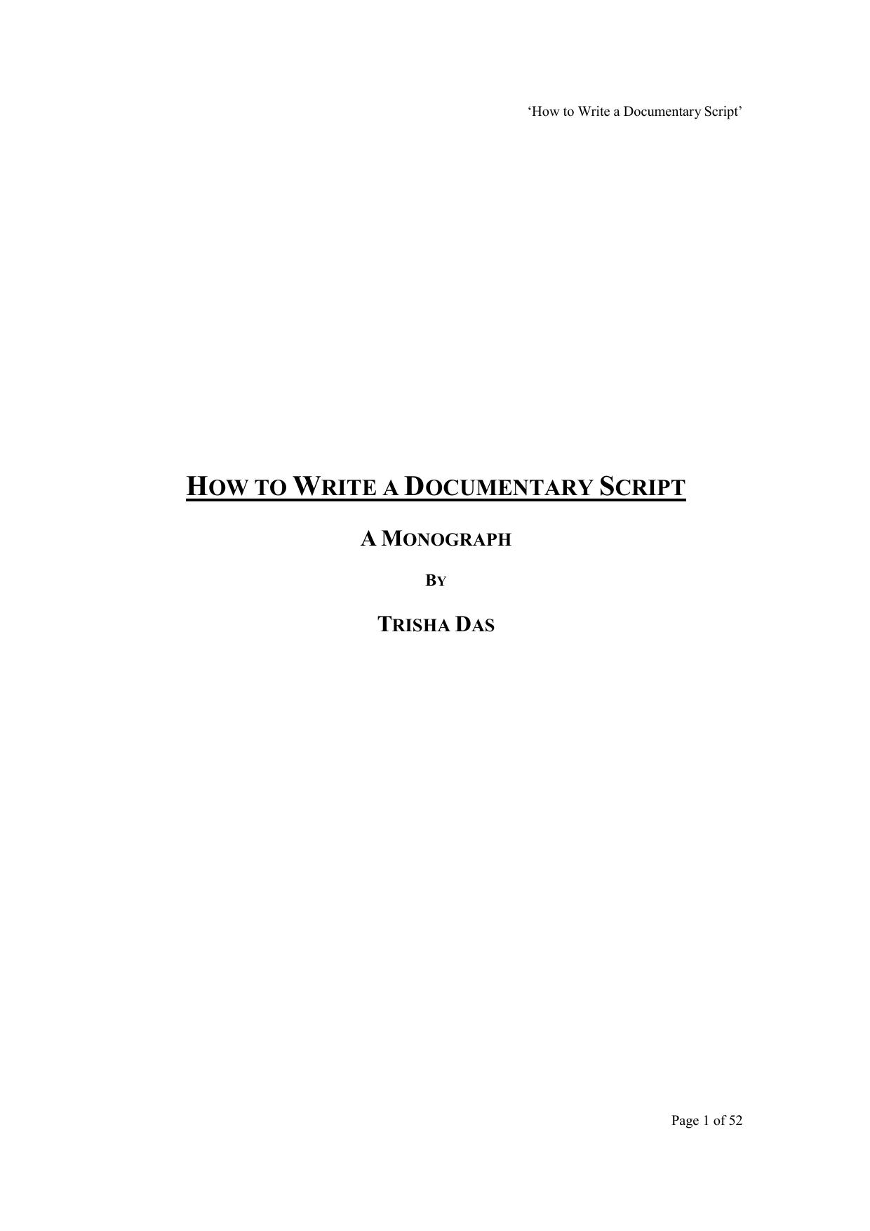 How to Write a Documentary Script.doc