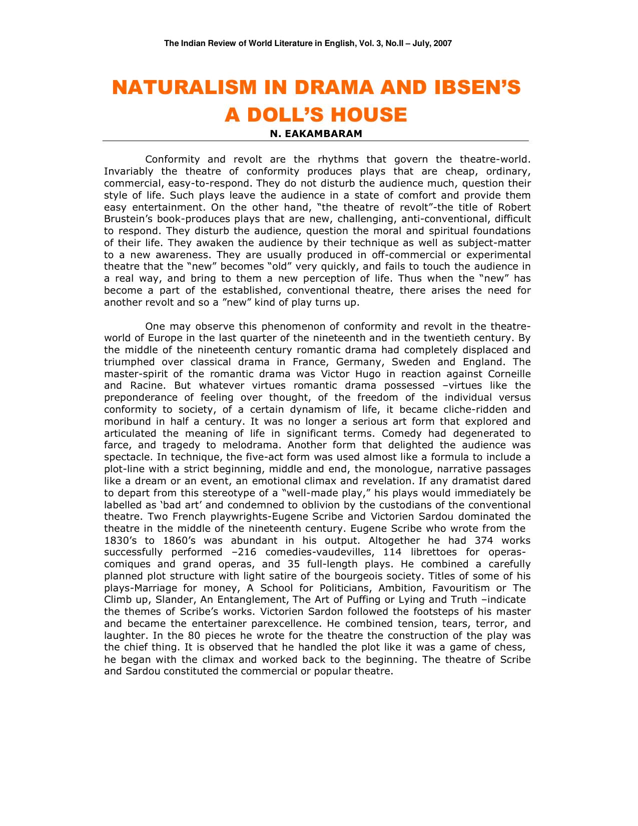 Microsoft Word - naturalism in drama and ibsens a dolls house.doc
