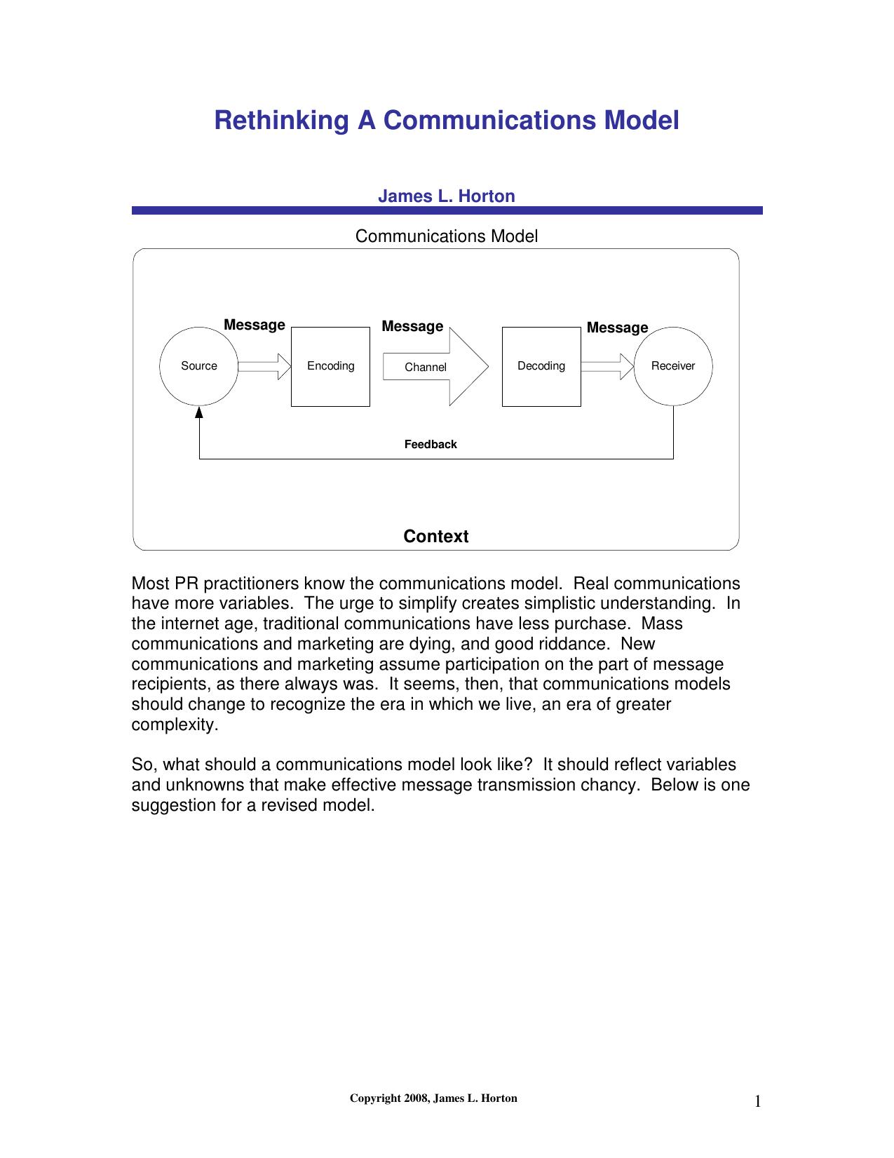 Microsoft Word - Rethinking the communications diagram - article.doc