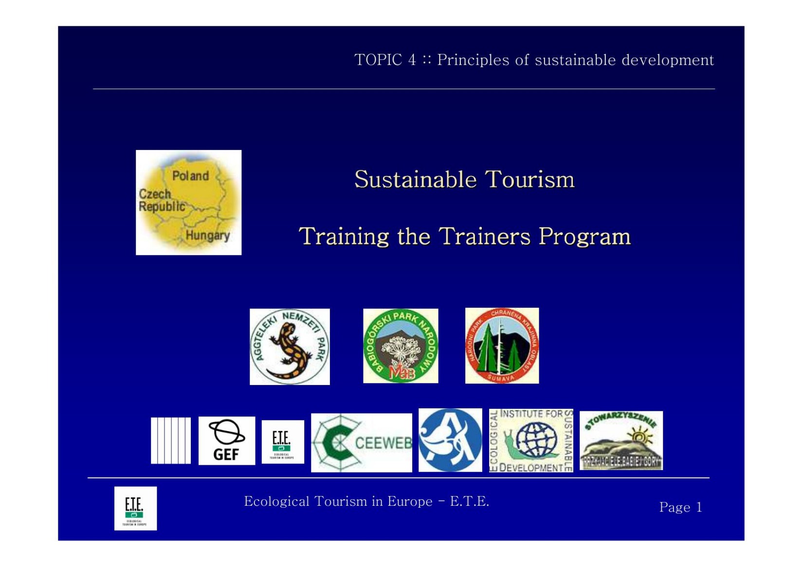 Microsoft PowerPoint - Topic 04 Principles of sustainable tourism.ppt