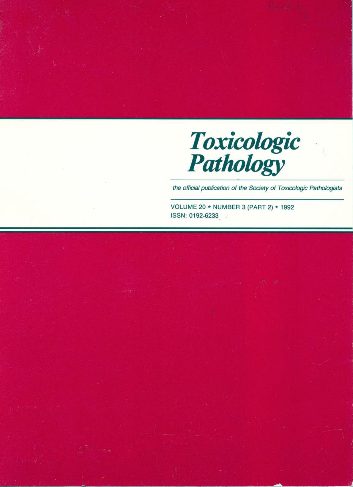 toxicology Pathology 1992