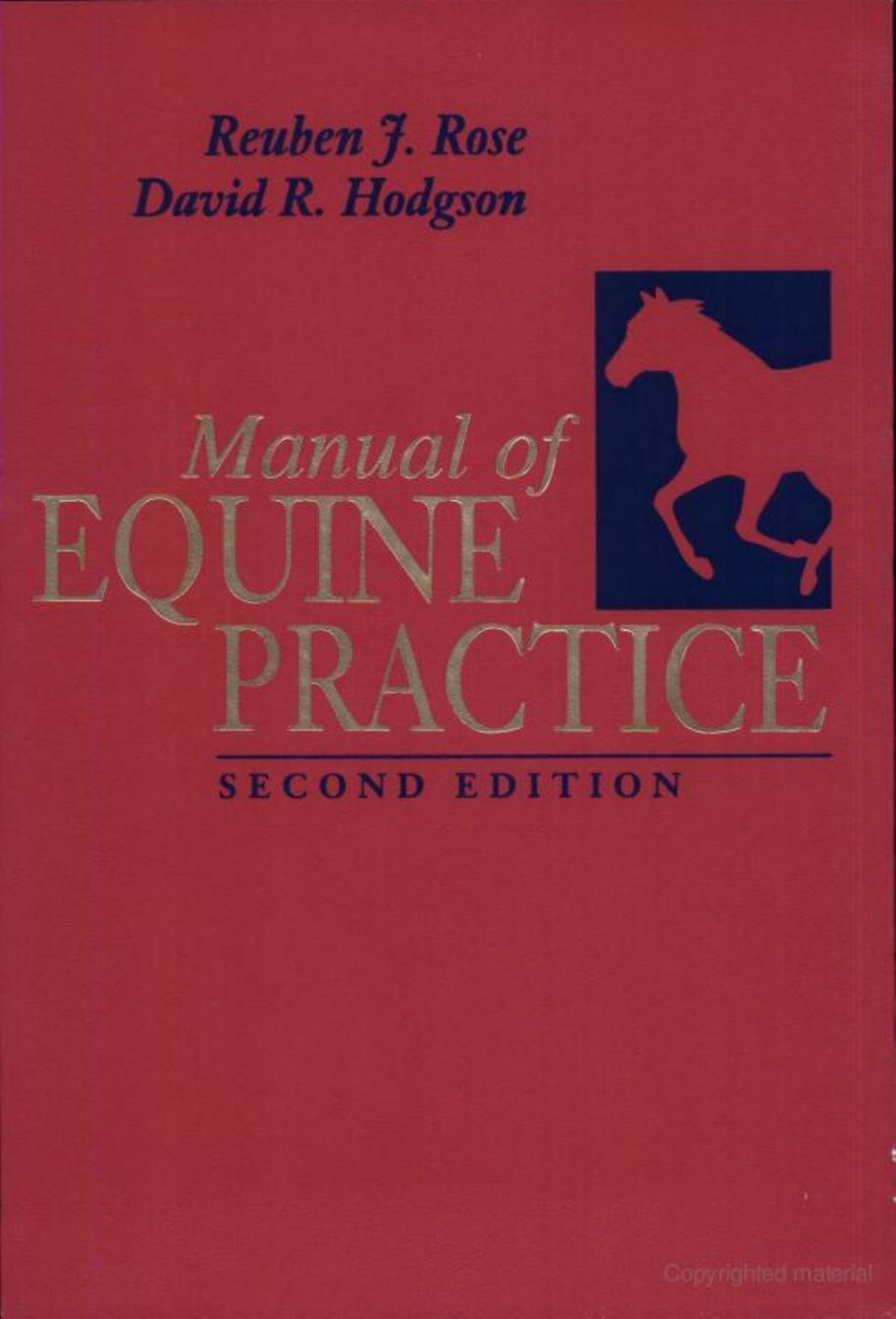 Manual of equine practice