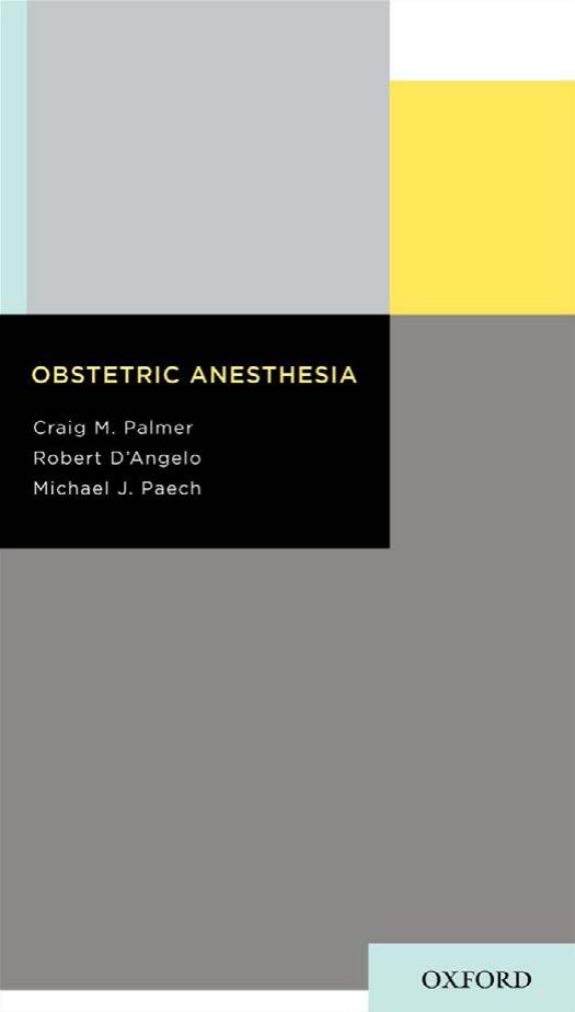 Obstetric Anesthesia  2011