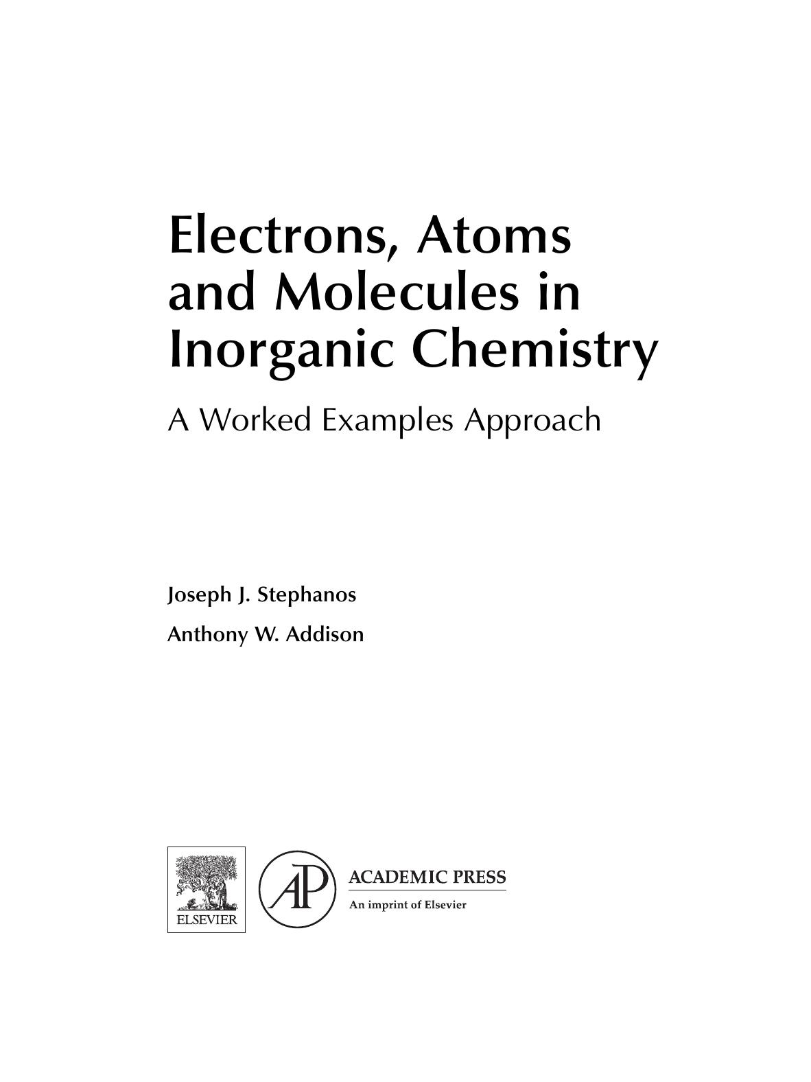 Electrons Atoms and Molecules in Inorganic Chemistry. A worked Examples Approach ( PDFDrive )