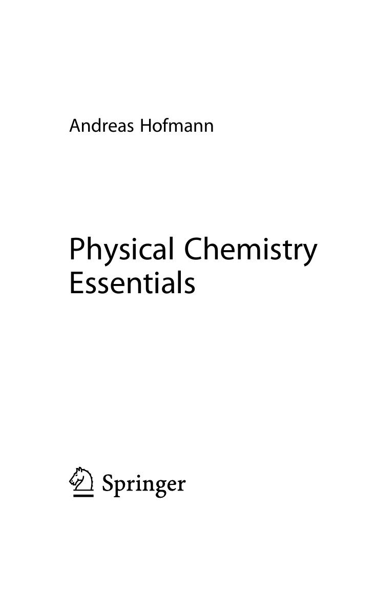 Physical Chemistry Essentials 2018