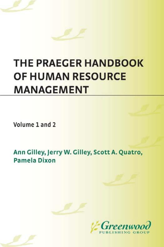 The Praeger Handbook of Human Resource Management
