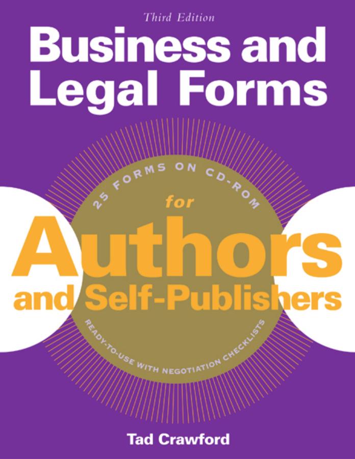 Business and Legal Forms for Authors and Self Publishers 2004