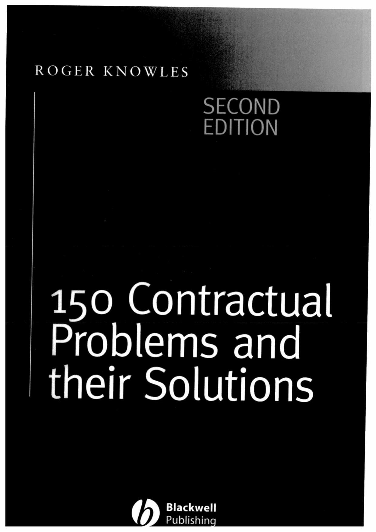 150 Contractual Problems and Their Solutions 2005