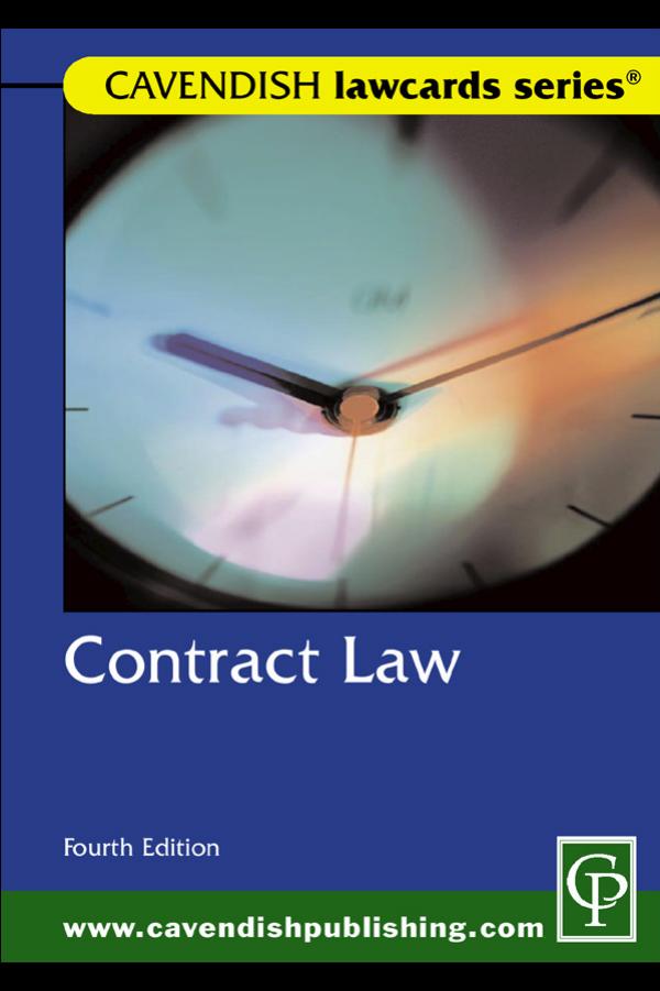 Contract Law, Fourth Edition (Law Cards)