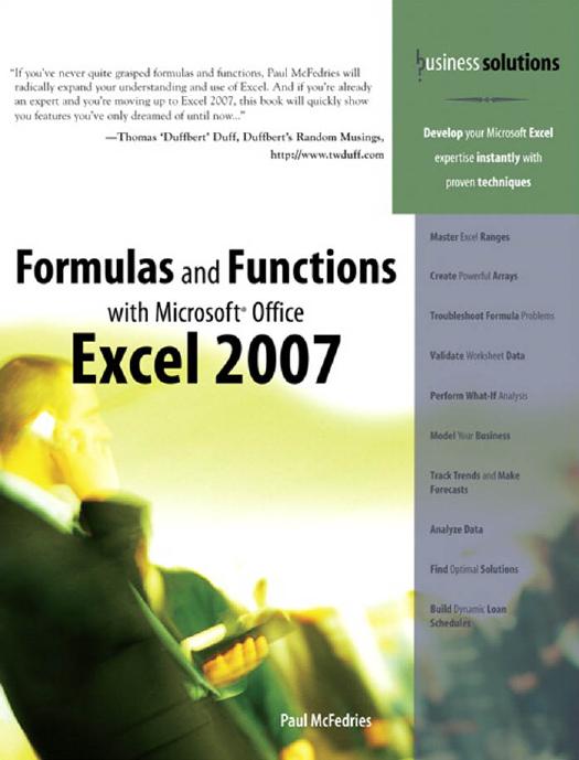 MS Excel Formulas and Functions 2007