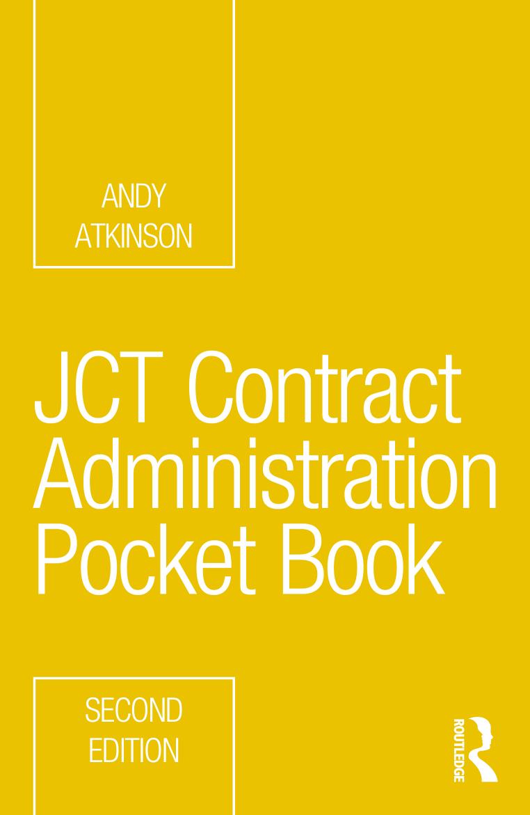 JCT Contract Administration Pocket Book; Second Edition