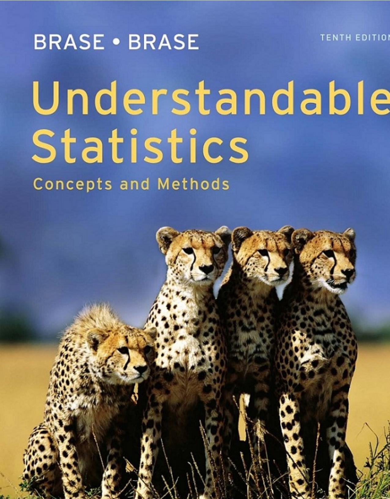 Understandable Statistics: Concepts and Methods, 10th ed.