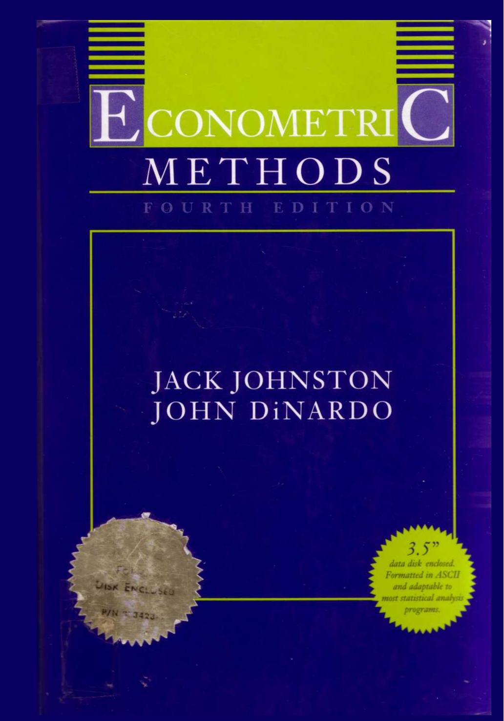 Johnson Dinardo-Econometric Methods 4ed