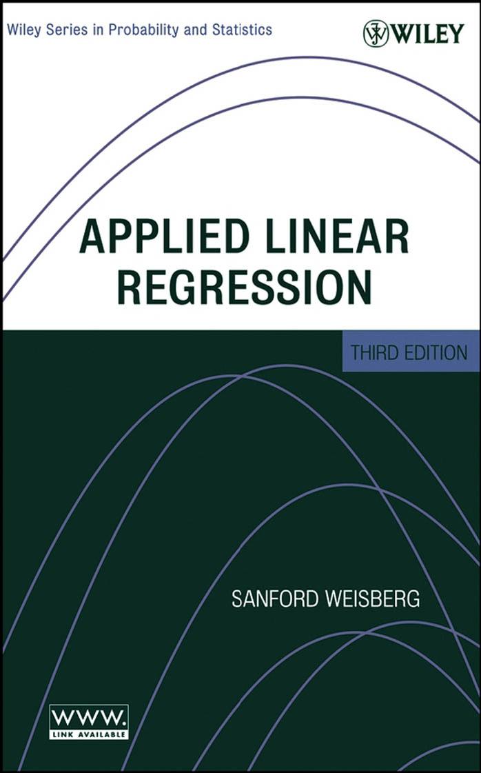 Applied Linear Regression by Weiseberg