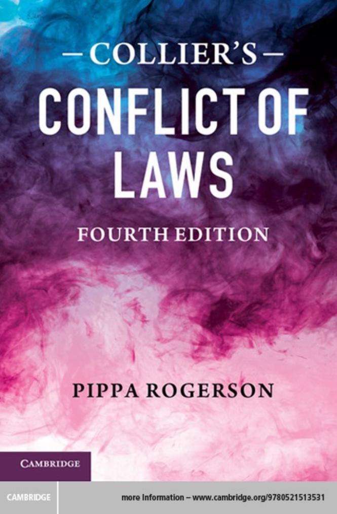Collier's Conflict of Laws