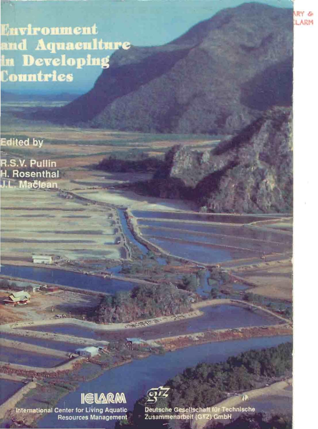 Environment and aquaculture in developing countries 1993