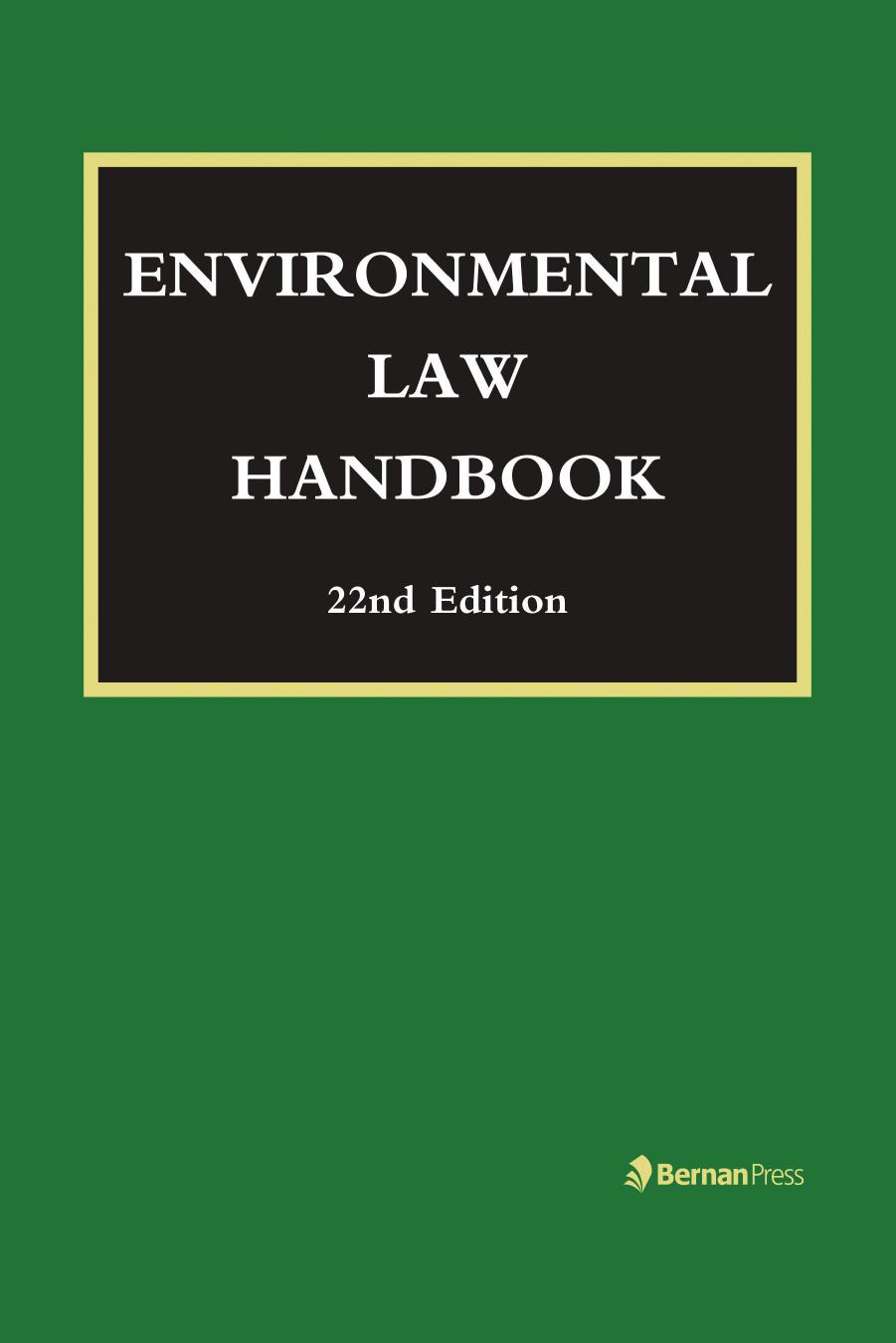 Environmental Law Handbook