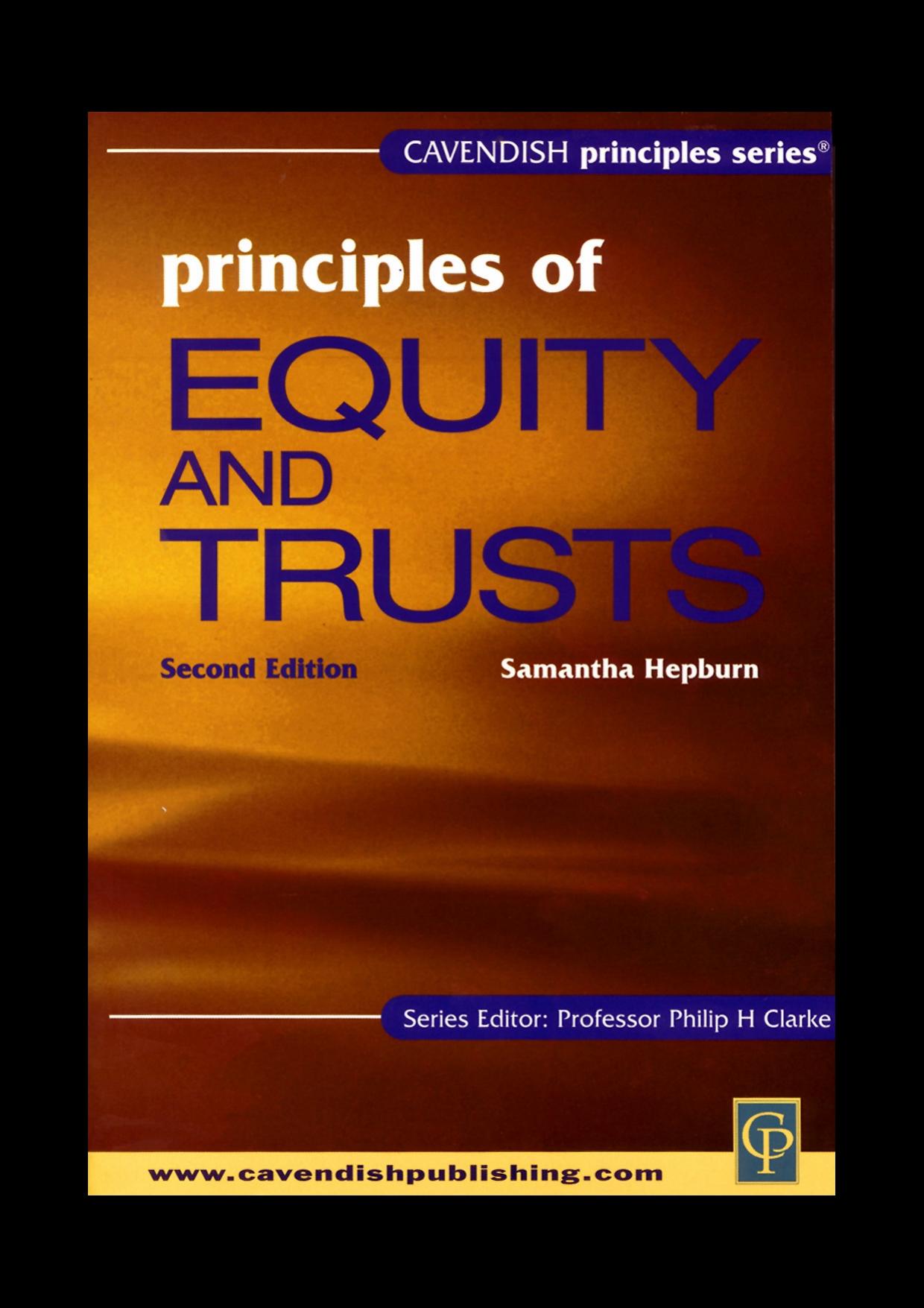 Principles of Equity and Trusts, Second Edition